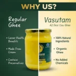 Vasutam A2 Desi Cow Ghee – 1L - Image 4