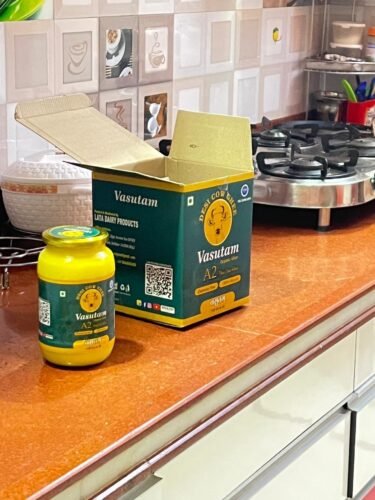 Click to view full screen Vasutam A2 Desi Cow Ghee – 1L photo review